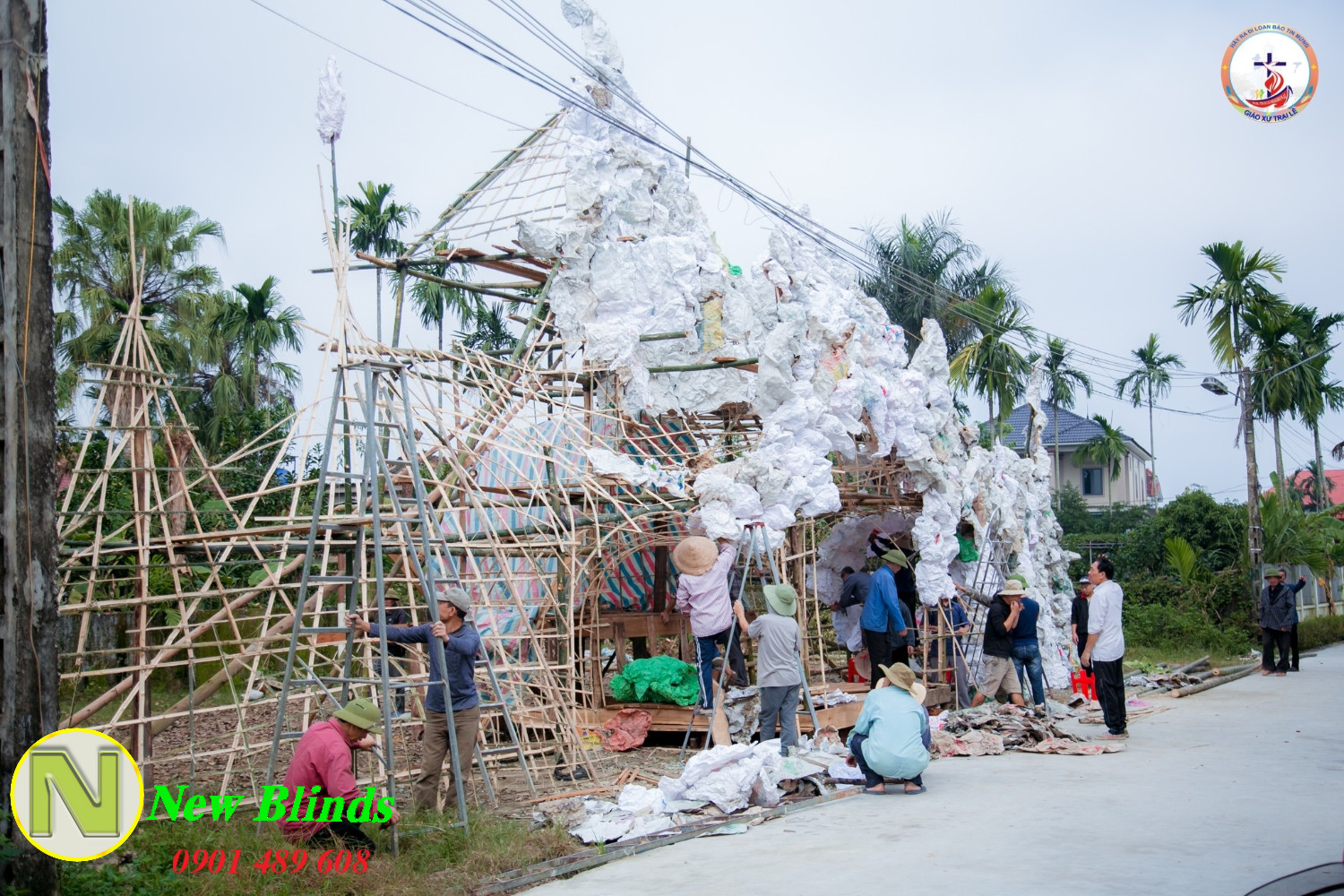 trang trí noel bằng tre trúc (2)